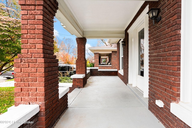 view of patio / terrace with a porch