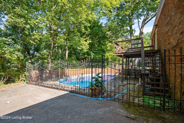 view of pool with a patio