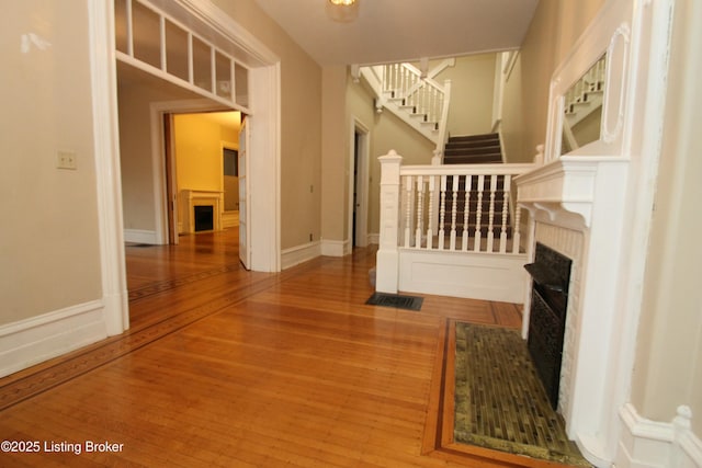 interior space featuring hardwood / wood-style flooring