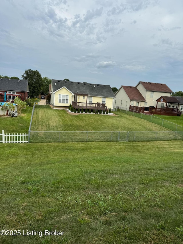 exterior space featuring a front lawn