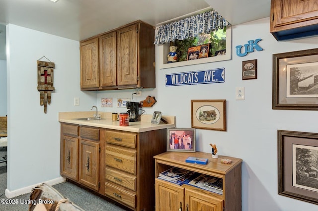 bar featuring sink