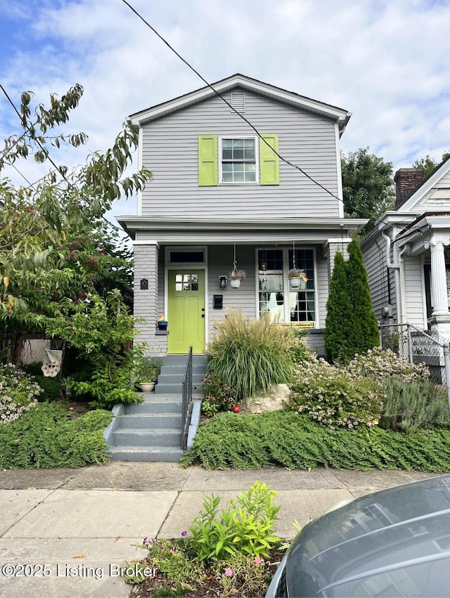 view of front of home