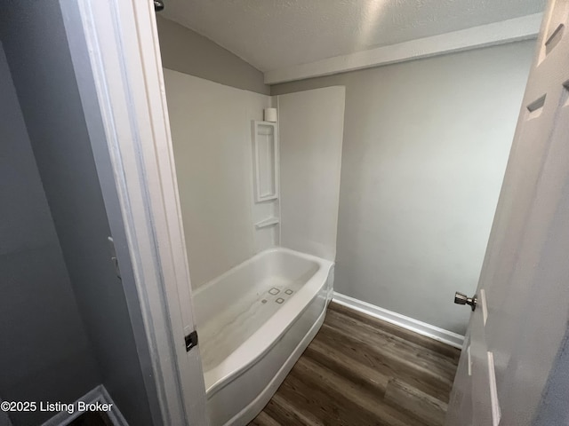 bathroom featuring hardwood / wood-style flooring