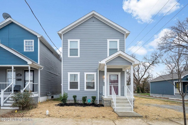 view of front of property