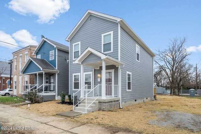 view of front of home