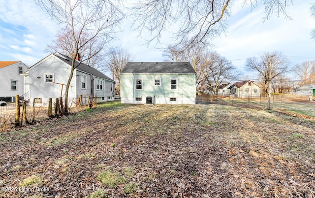 view of rear view of property