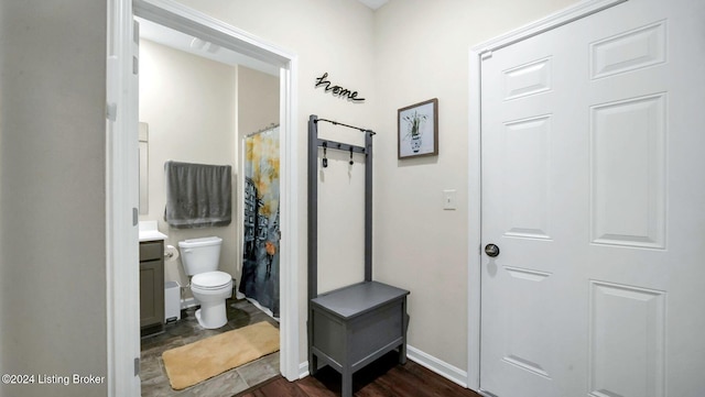 bathroom with toilet