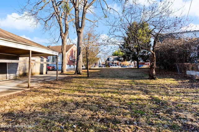 view of yard