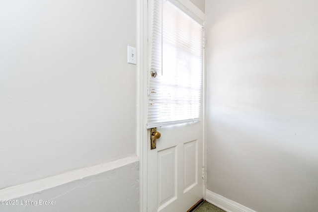 view of doorway to outside