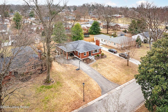 birds eye view of property