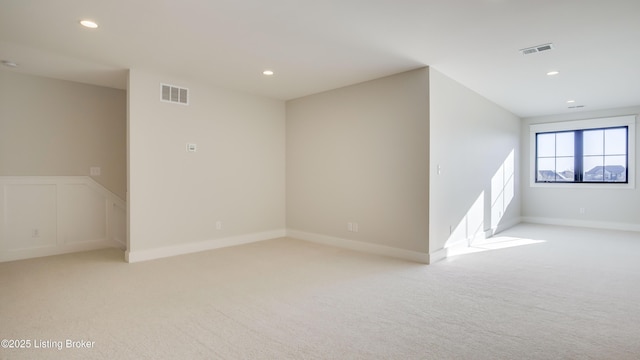 view of carpeted empty room