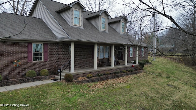 view of home's exterior featuring a lawn