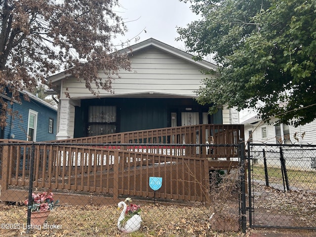 view of bungalow