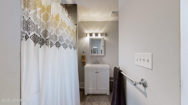 bathroom featuring vanity