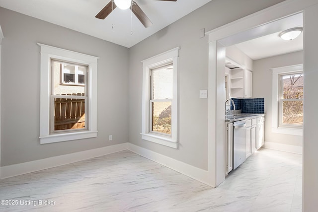 interior space with sink