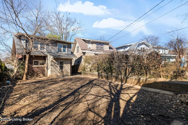 view of rear view of house