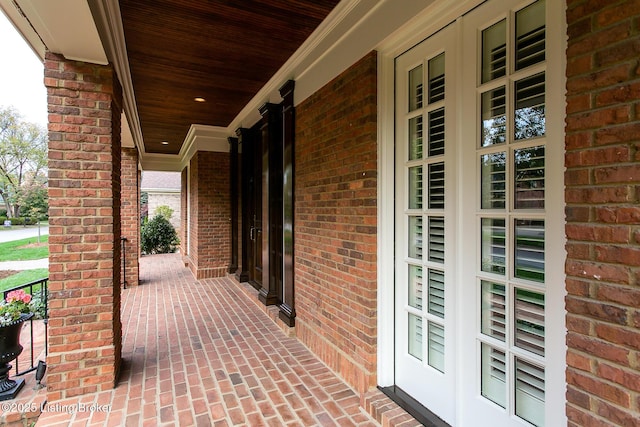 view of patio / terrace with a porch