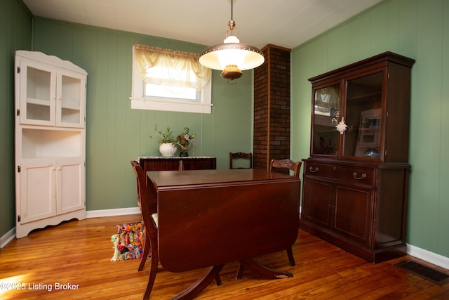 dining room featuring hardwood / wood-style flooring