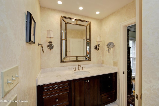 bathroom featuring vanity