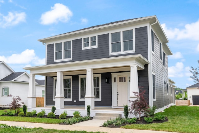 view of front of home featuring a porch