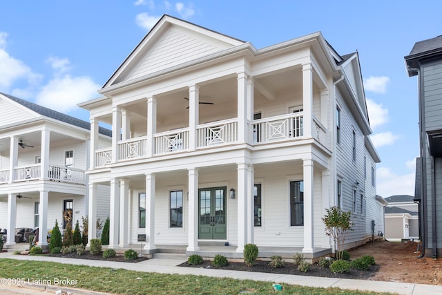 neoclassical / greek revival house with a porch