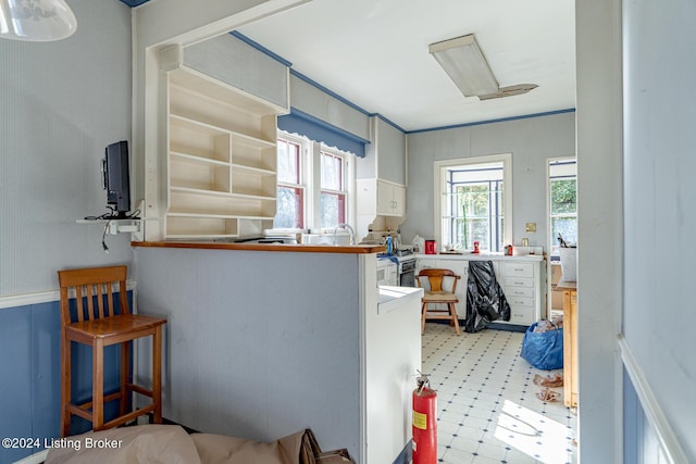 kitchen featuring light floors