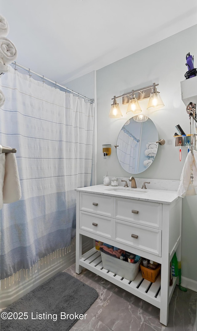 bathroom featuring vanity