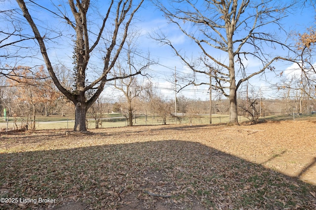 view of yard featuring a rural view