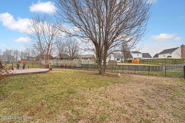 view of yard with a patio