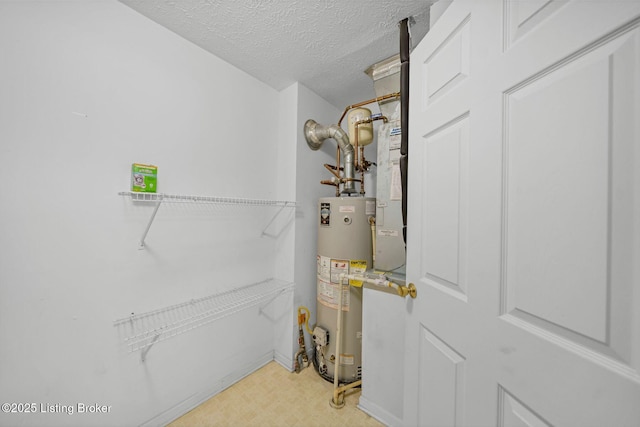 interior space with water heater