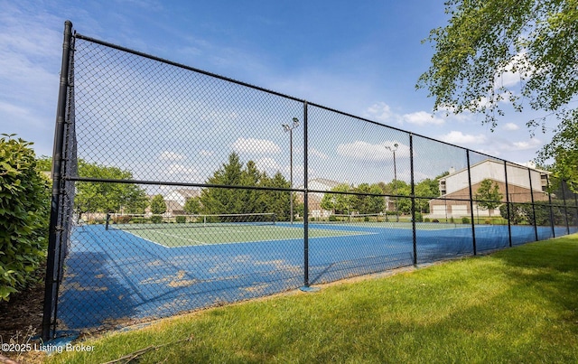 view of tennis court