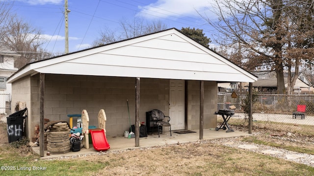 view of outbuilding