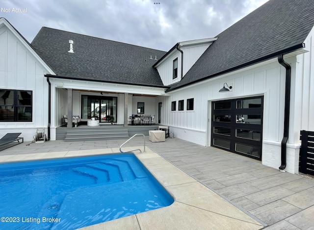 view of pool with a patio area