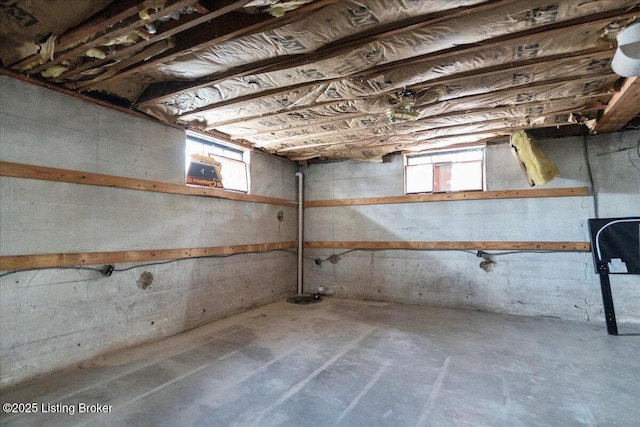 view of basement