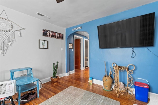 interior space featuring hardwood / wood-style floors