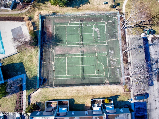 birds eye view of property