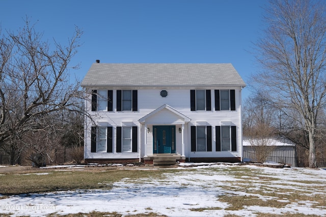 view of colonial inspired home