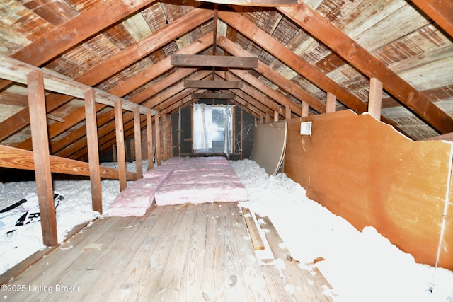 view of attic