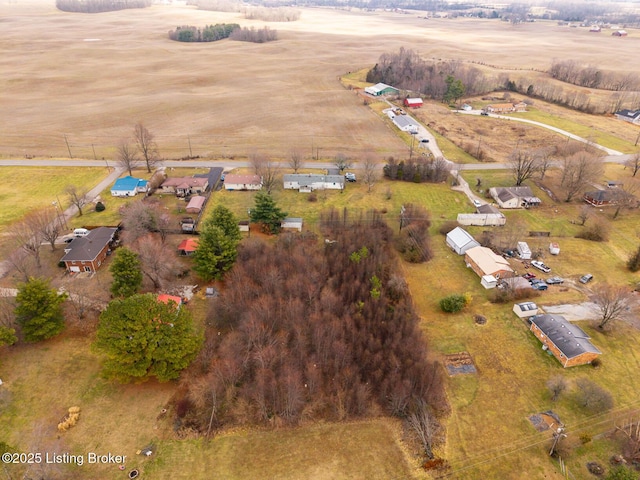 bird's eye view featuring a rural view