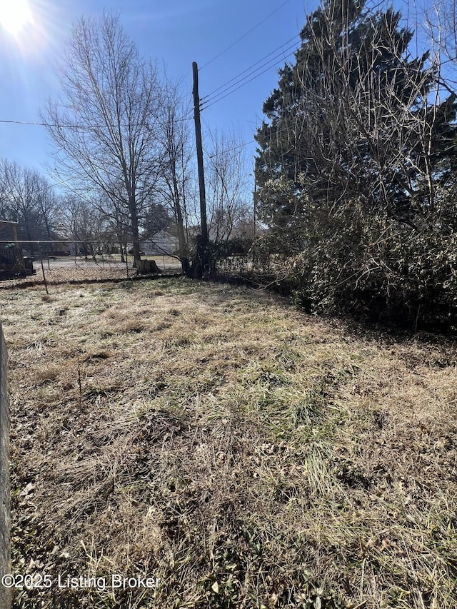 view of yard featuring a rural view