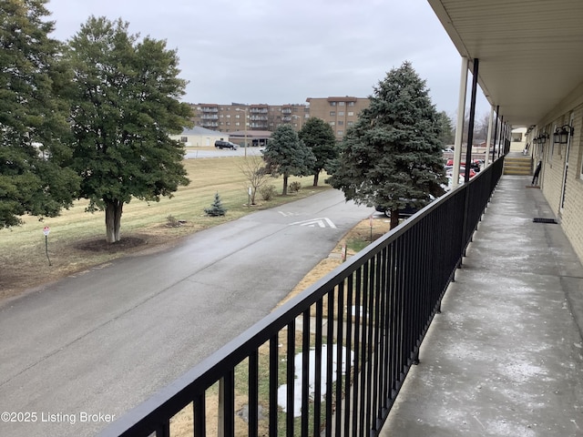 view of balcony