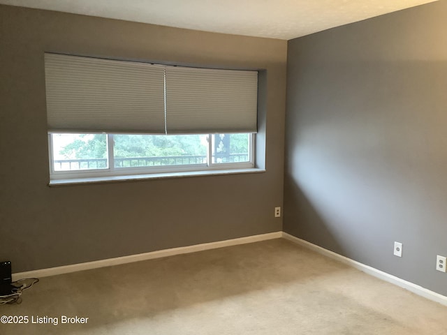 view of carpeted empty room