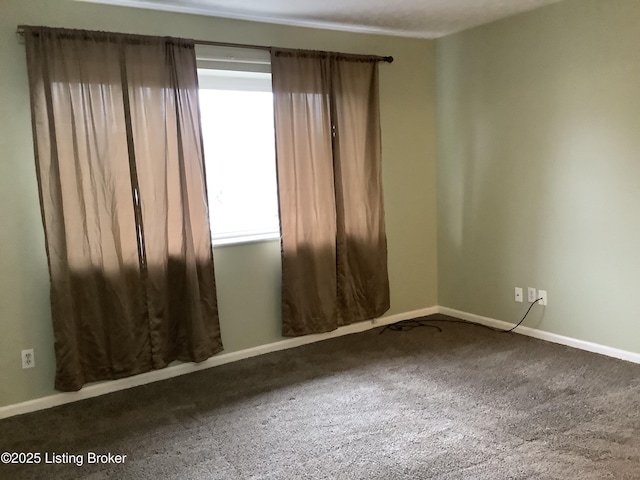 view of carpeted empty room