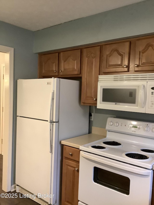 kitchen with white appliances