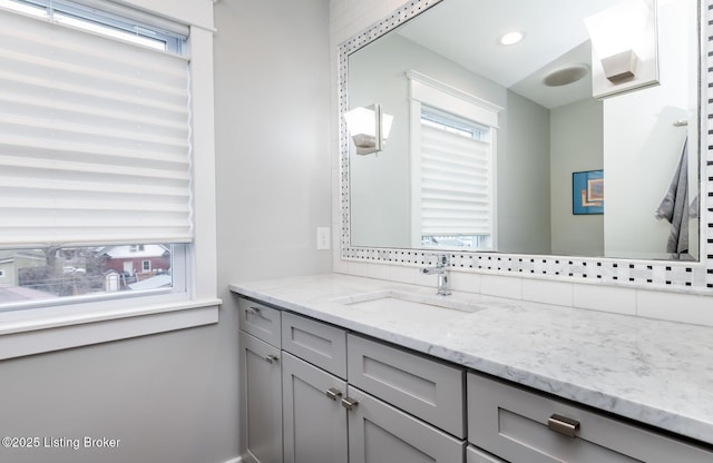 bathroom with vanity