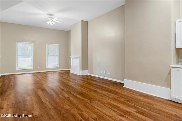 2715 W Market St, Louisville, KY 40212 - unfurnished room with a ceiling fan and wood finished floors