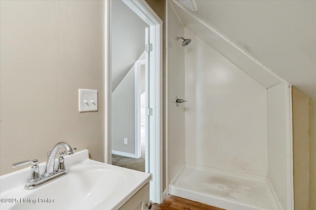 2715 W Market St, Louisville, KY 40212 - bathroom with vanity and a shower
