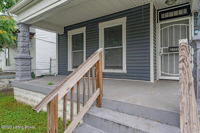 2715 W Market St, Louisville, KY 40212 - doorway to property with covered porch