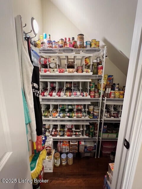 view of pantry