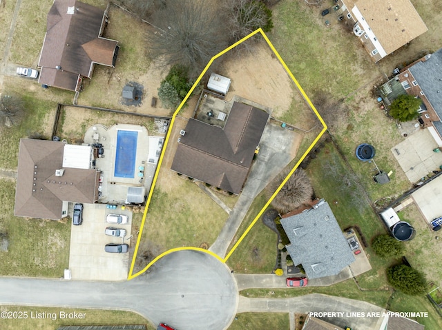 birds eye view of property